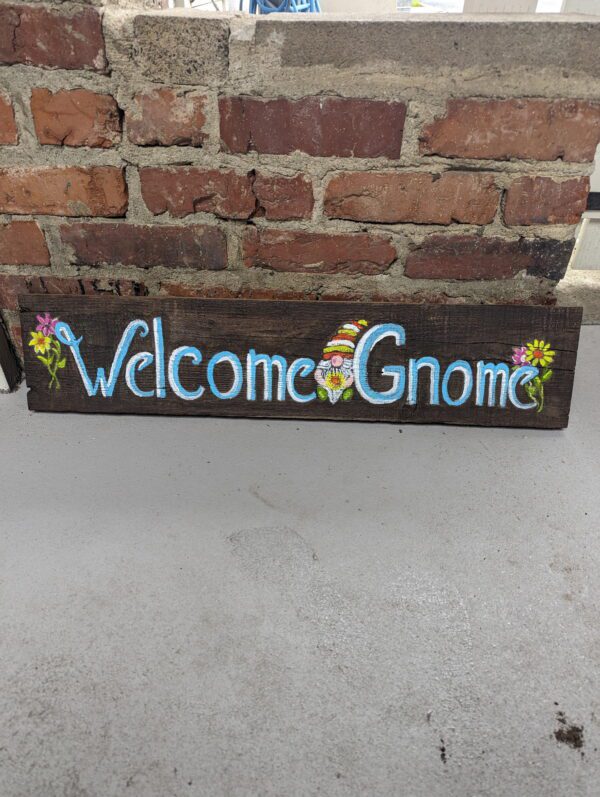 Hand Painted Welcome Sign